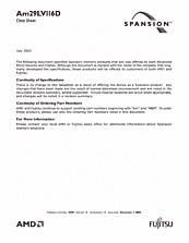 DataSheet Am29LV116D pdf